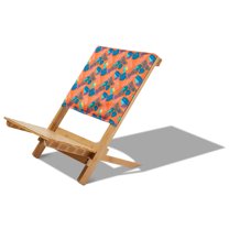Duck Covers Bamboo Beach Chair, Pool Party Flamingo
