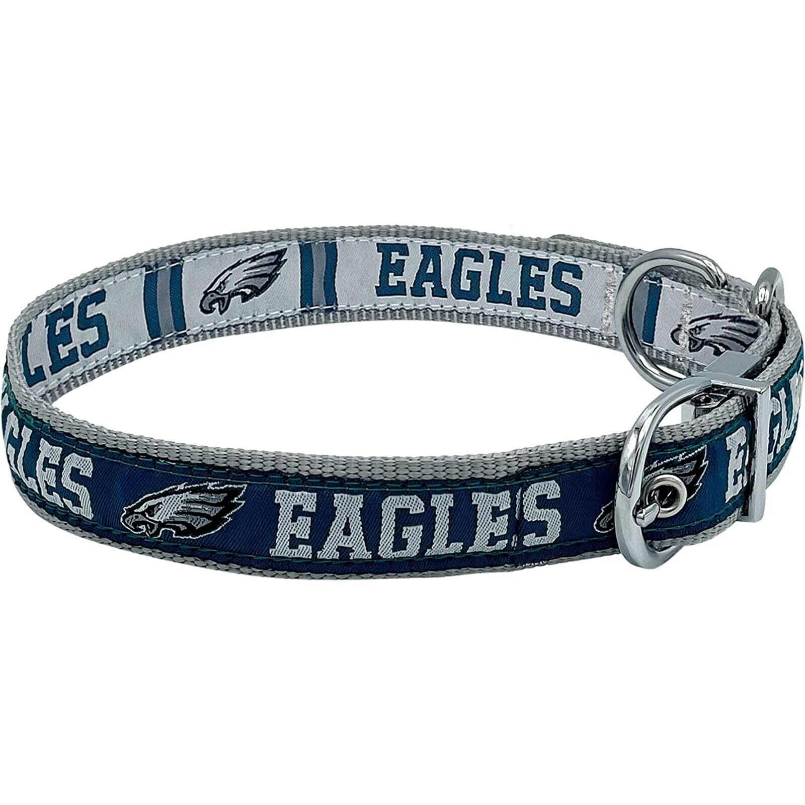 Pets First Philadelphia Eagles Reversible Collar Reversible NFL Dog Collar Premium Two-Sided Pet Collar with NFL Logo, Large