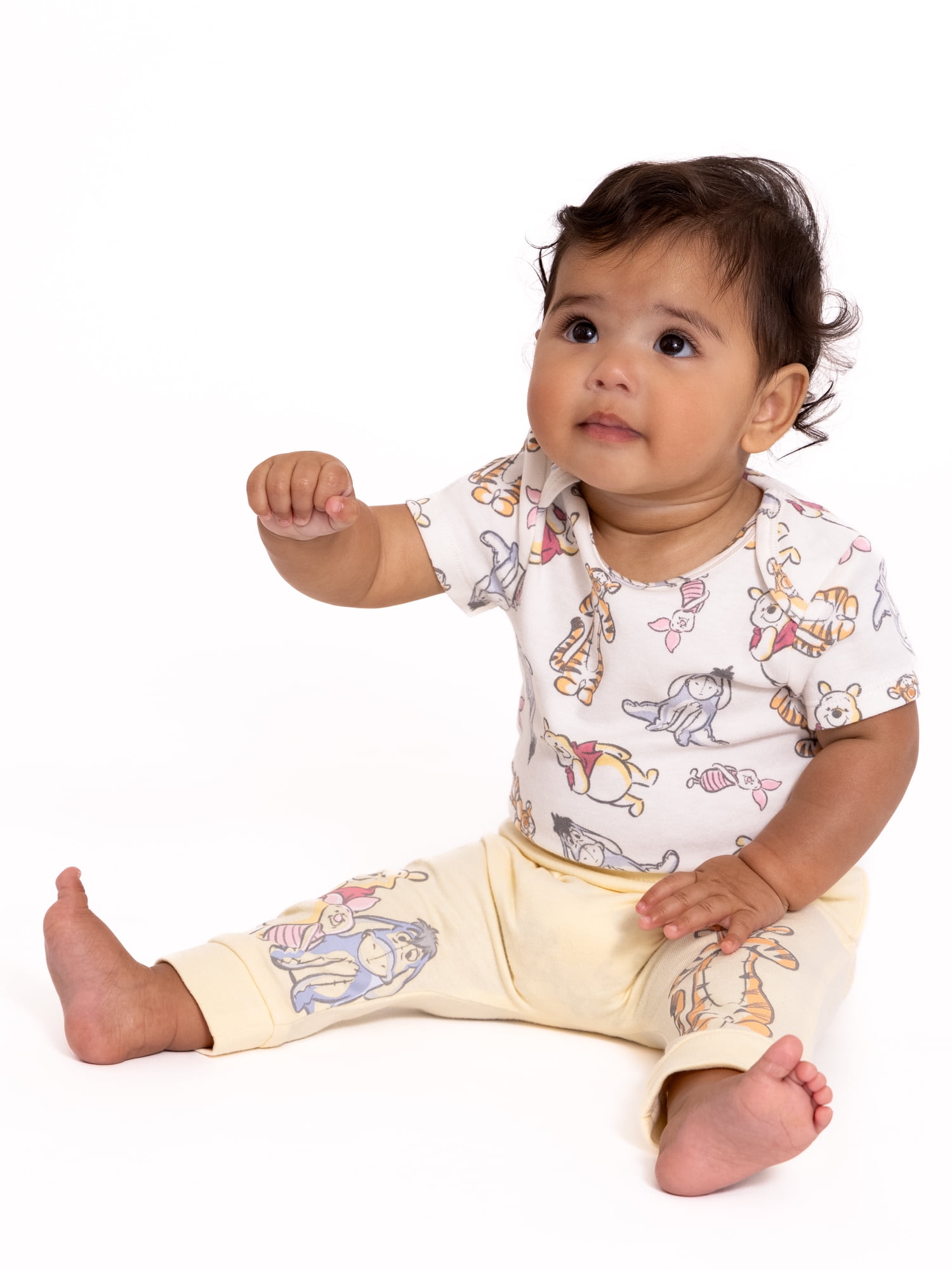Disney Baby Wishes + Dreams Character Infant Baby Short Sleeve Bodysuits, 3-Pack, Sizes Newborn-12 Months