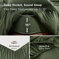 thumbnail image 2 of Juego de Ropa de Cama Bedsure Funda de Edredón con Sábana Ajustable Queen Verde, 2 of 9