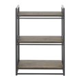 thumbnail image 4 of LumiSource Indy 34"H 3-Shelf Bookcase, Black/Brown, 4 of 6