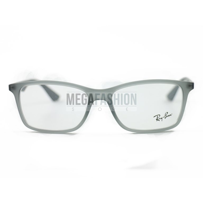 Ray-Ban Optics RB7047-5482 Womens Matte Transparent Grey Square Eyeglasses Frame RB7047 OPTICS Eyeglasses with Transparent Grey Frame  main image 2