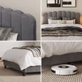 thumbnail image 3 of WAMPAT Upholstered Queen Bed Frame with Adjustable Headboard - Wooden Slats, No Box Spring Required, Easy Assembly, Grey, 3 of 4