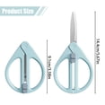 thumbnail image 3 of Solivara Portable Retractable Pocket Sized Folding Craft Scissors With Cute Water Drop Design For Art DIY Travel Sewing(Green,5.51*3.54in), 3 of 9