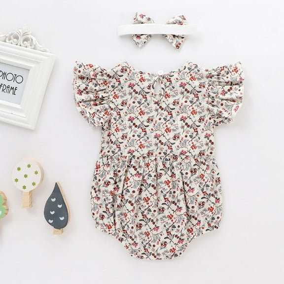 Gubotare Baby Baby and Toddler Boys'Snug Fit Footed Cotton One-Piece Romper Jumpsuit,White 6-9 Months