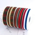 thumbnail image 3 of Xiao Hua Cintas navideñas, 2 rollos de cinta verde + roja - 2 cm × 23 m. Cinta a rayas, cinta decorativa y cinta de regalo para envolver regalos, cinta navideña perfecta para la decoración navideña., 3 of 5