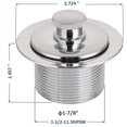 thumbnail image 2 of Kit de desagüe VATTNO para bañeras American Standard Chrome, 2 of 9