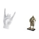 thumbnail image 5 of Estatua del gesto de la roca,Figuras de estatuas de dedos con gestos de música rock,Figura de escritorio,Estatua de caballero,artesanía artística,coleccionable,escritorio,oficina,Figura, 5 of 8
