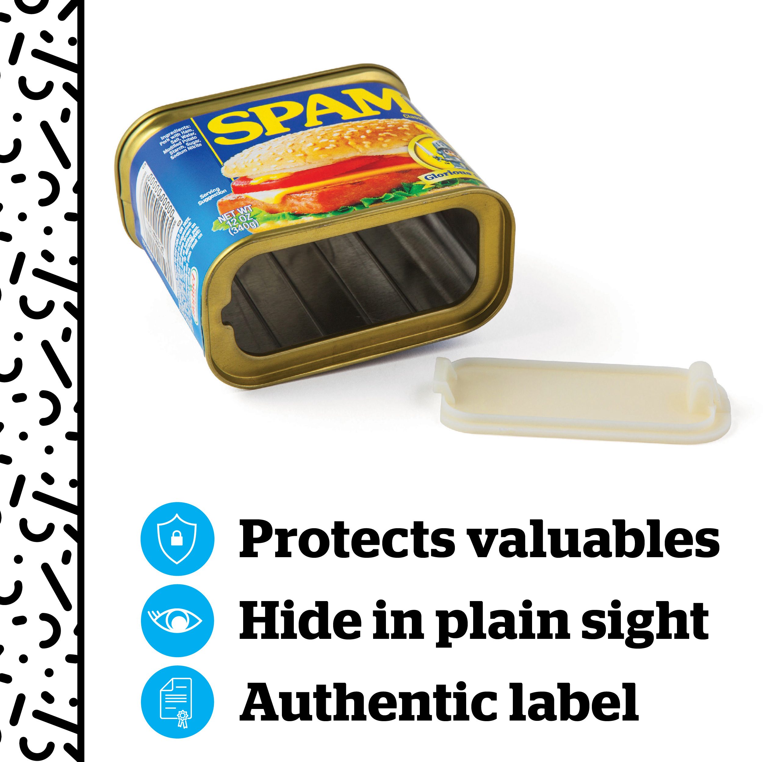 BigMouth Inc SPAM Can Safe — Great Hiding Place for Storing Valuables, 3" x 3" x 4.5" - image 2 of 5
