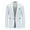 White, variant on Mens Slim Blazer Jacket Elegant Solid One Button Tuxedo Business Casual Suit Formal Evening Suit White