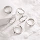 thumbnail image 5 of Anillo de letras con microincrustaciones de joyería, anillo de circonita con 26 letras en inglés, apertura ajustable, accesorio versátil, 5 of 5
