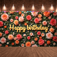 thumbnail image 6 of Colorful Floral Banner Butterfly Decoration Spring Theme for Birthday Party Kids Celebration Event, 6 of 9