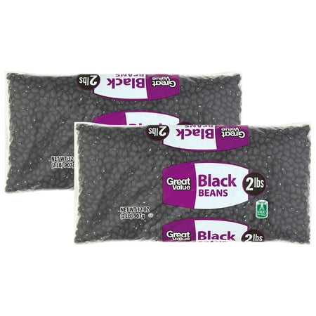 (2 Pack) Great Value Black Beans, 32 oz