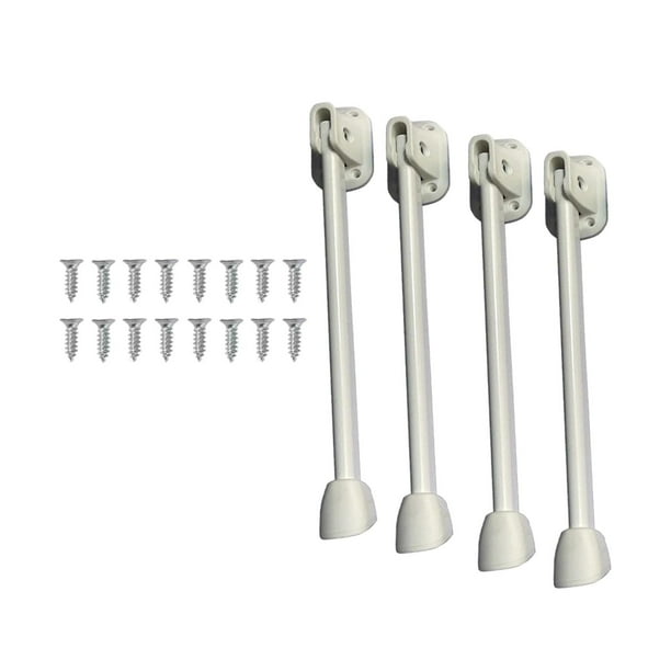 Patas de mesa plegables de 4 piezas, estables y portátiles para mesitas de noche, mesas auxiliares, 26cm Blanco