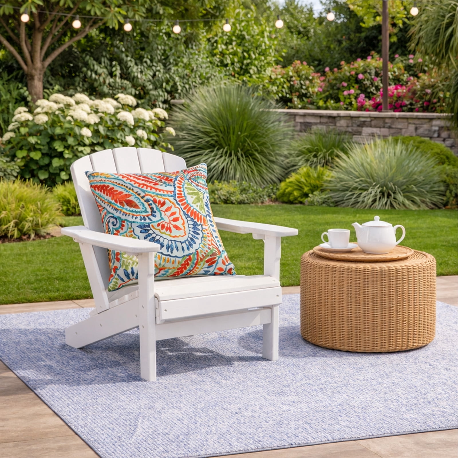 HONEY HOME 2 Pack Outdoor Pillows, Waterproof & Fade-Resistant Patio Cushions for Garden, Porch, Poolside