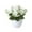 White, variant on Artificial Flowers Silk Roses Bride Bouquet for Christmas Home Wedding New Year Decoration Potted Flower for Home Bedroom Office