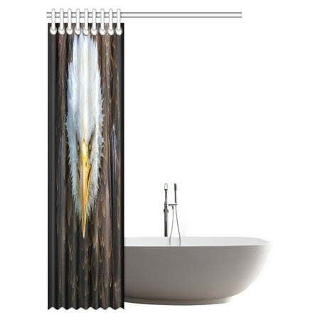 Pop Animal Decor Shower Curtain Bald Eagle Bathroom Shower Curtain Set 48x72 Inch Walmart Canada