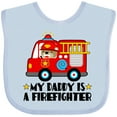 thumbnail image 3 of Inktastic Fireman Daddy is a Firefighter Boys or Girls Baby Bib, 3 of 4