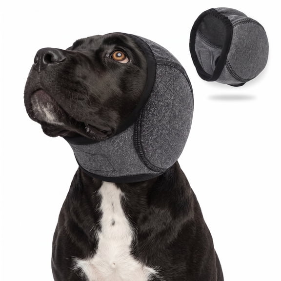 RUNDRAW Dog Ear Muffs Noise Protection (Large) | Vibration Protection, Anxiety Relief, For Firework & Thunderstorms, For Swimming & Bathing, Small Medium Large Dogs