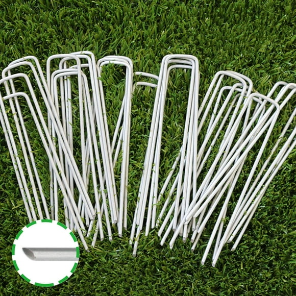 Estacas para jardín Goasis para césped galvanizadas de 15 cm (50 unidades)