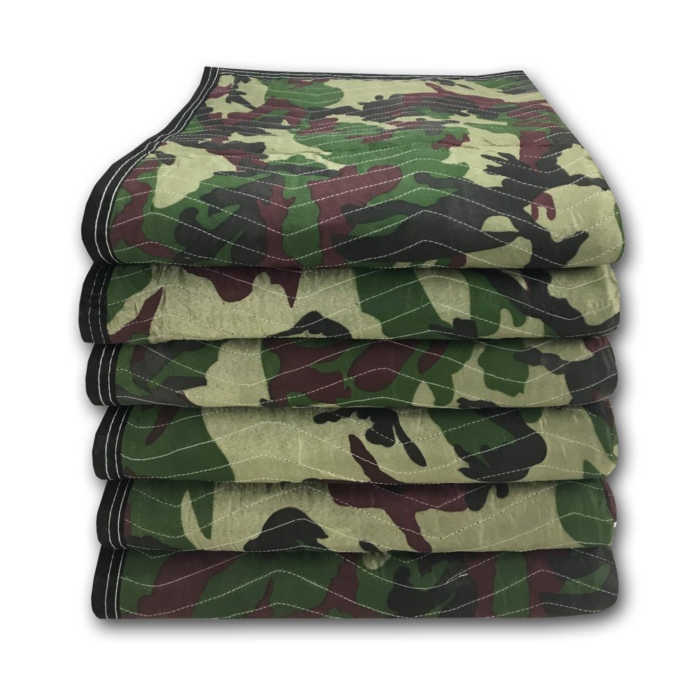 uBoxes Camouflage Moving Blankets 65lbs/doz (6 Pack)