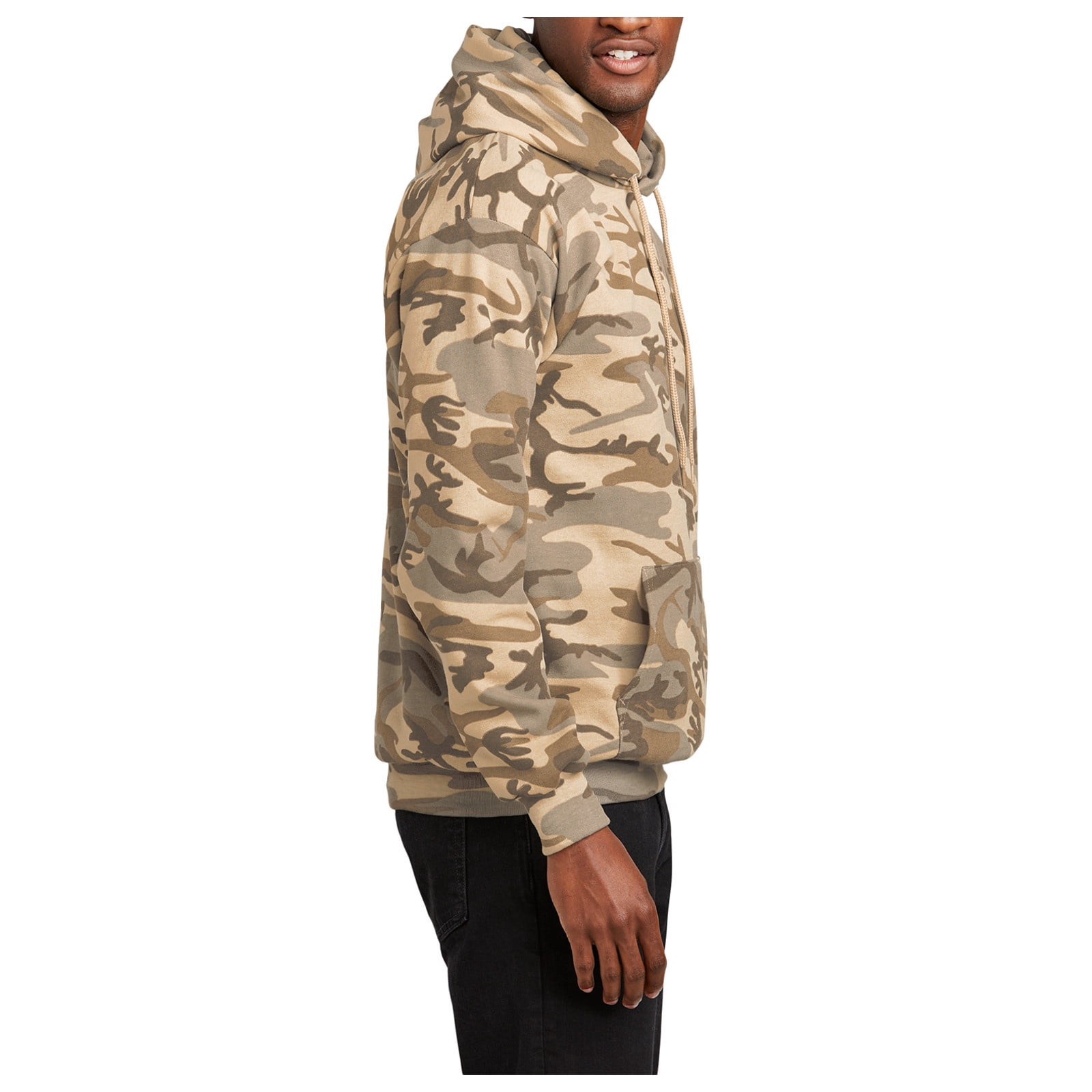Mafoose Men's Core Fleece Classic Camo Pullover Hooded Sweatshirt Desert Camo S