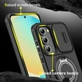 thumbnail image 4 of Asuwish Compatible with Samsung Galaxy S23 5G Phone Case Slide Camera Cover Tempered Glass Screen Protector Stand Ring Holder Rugged Slim Cell for S 23 23S GS23 G5 SM-S911U 6.1 inch Women Men Black, 4 of 10