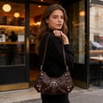 thumbnail image 4 of Bolso bandolera de estilo retro,bolso de hombro,bolso de cuero con hebilla de ajuste relajado,bolso versátil para el día a día para mujeres,ideal para el trabajo,viajes y compras., 4 of 6