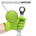 thumbnail image 3 of Eppco Python Grip Green Nitrile Glove, Hi-Vis, 6MIl Thickness, Diamond Texture, Large, 1 Box, 3 of 5