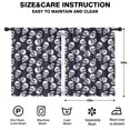 thumbnail image 2 of Blackout Kids Curtains,Navy Skull Pattern Childrens Insulated Curtains Set Of 2,Bedroom Essentials,Toddler Room Decor 42x54in(106x137cm), 2 of 5