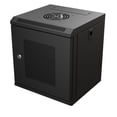 thumbnail image 2 of NavePoint 6U 10 Inch Network Server Cabinet, 11.8 inch Deep, Perforated Door, Black, Wall Mountable, 2 x Shelves, 1 x Blank Panel, 2 of 6