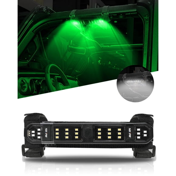 Luz de cúpula para UTV SUNPIE inalámbrica recargable LED verde/blanca