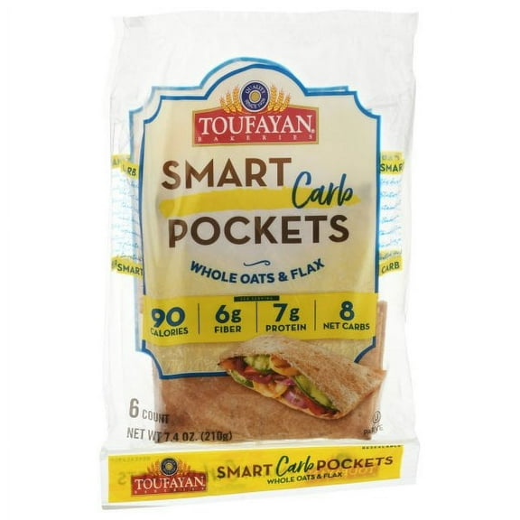 Toufayan Low Carb Smart Pocket 7.4oz