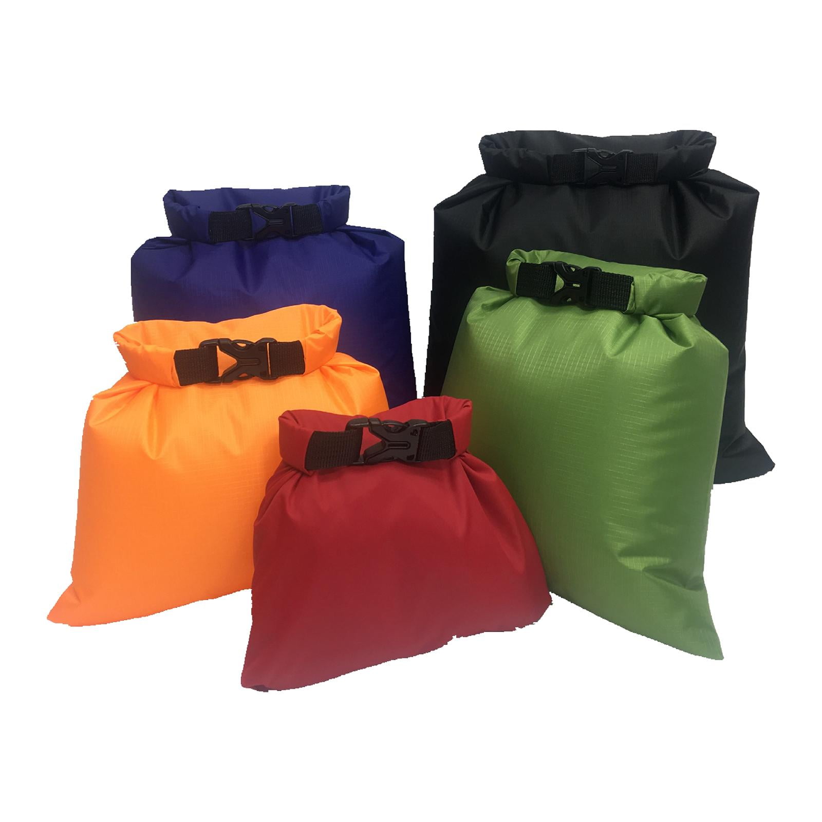 harayaa 5 Pieces Dry Bag Marine 1.5L 2.5L 3.5L 4.5L 6L Portable Multifunctional Multiple Style A