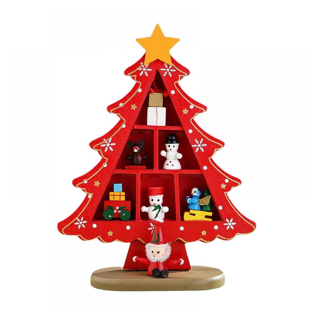 Mini Christmas Tree Set, Artificial Mini Christmas Tree with Star ...
