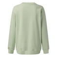 thumbnail image 5 of Jsaierl Women's Sweatshirts Cute Solid Color Sweatshirts Round Neck Casual Pullover Tops 2024 Long Sleeve Blouses Womens Sweatshirts Under $5, 5 of 5