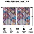 thumbnail image 2 of Blackout Kids Curtains,Multicolor Ethnic Mandala Pattern Childrens Insulated Curtains Set Of 2,Bedroom Essentials,Toddler Room Decor 42x54in(106x137cm), 2 of 5