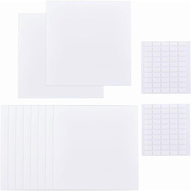 10 láminas para cubrir agujeros de pared con 100 pegatinas de plástico, 13 cm, para techo, a prueba de polvo, cuadradas, esmeriladas.