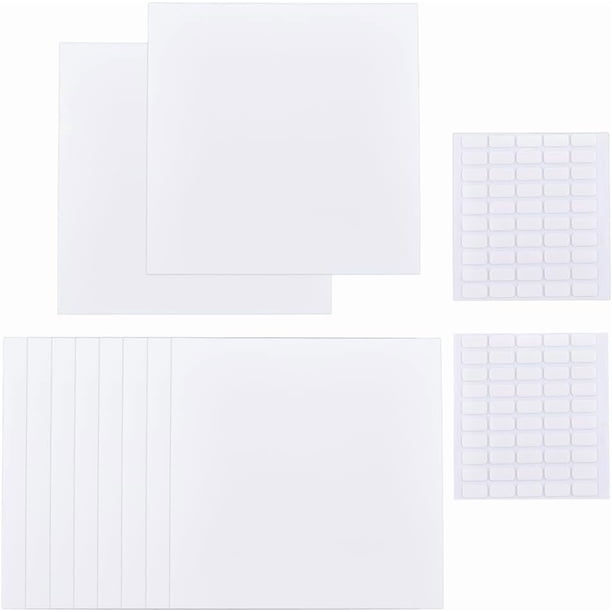 10 láminas para cubrir agujeros de pared con 100 pegatinas de plástico, 13 cm, para techo, a prueba de polvo, cuadradas, esmeriladas.