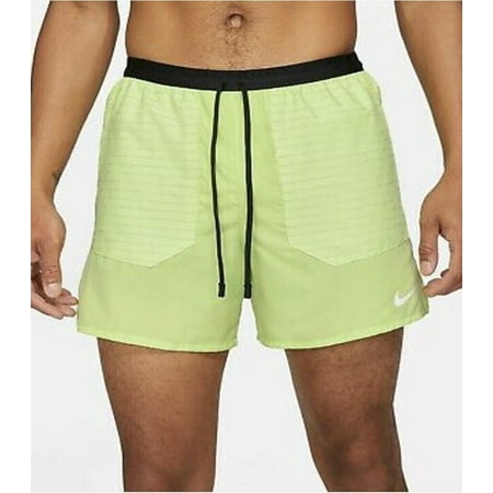 Nike Flex Stride Run Division Running Shorts 5" Brief Lined Size XL Lemon Twist