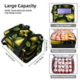thumbnail image 3 of Pear Double Layered Insulated Lunch Bag with Two Compartments for Cold and Hot Food Storage - Large Capacity Refrigerated Meal Bag for Hand Carry - 7.1x11.4x16.1 inches, 3 of 6