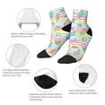 thumbnail image 3 of Goofa Cute Unicorn Pattern Non Slip Socks with Grips for Elderly, Crew Socks Yoga Hospital Socks Cushioned Sole Gripper Socks for Men Women, 3 of 5