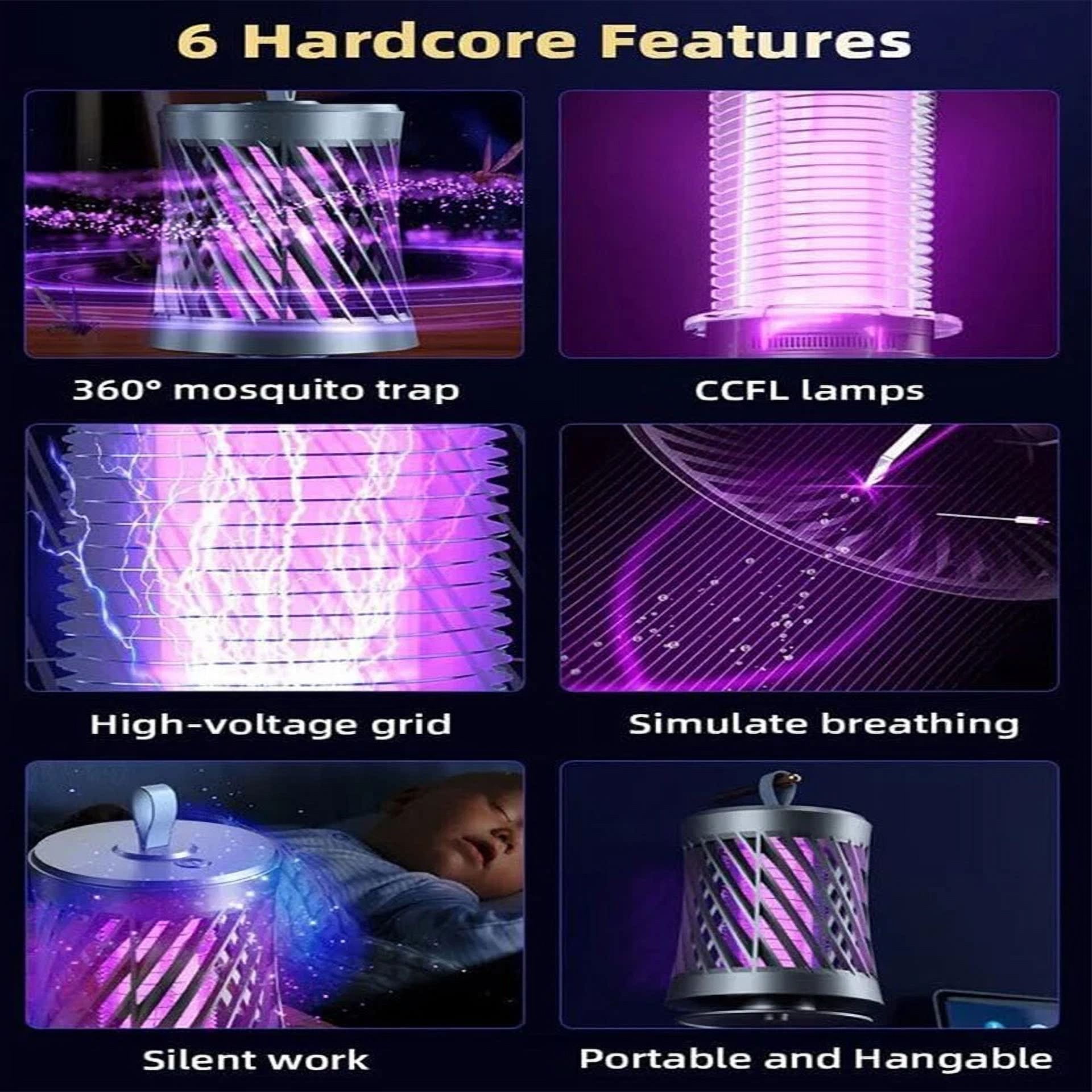 PURELY- 2 In 1 Mosquito Zapper Powerful Fly Zapper With Purple Lights For Home Garden