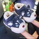 thumbnail image 2 of Divertidas pantuflas de algodón para hombre de husky siberiano, pantuflas de invierno para el hogar para hombre, cálidas pantuflas de felpa de husky para el invierno, 2 of 4