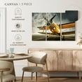 thumbnail image 5 of Elephant Stock Yellow Aircraft Wall Art - Horizontal Multi Panel Canvas - Living Room Wall Decor - Transportation Multi Panel - Gray And White Decor - 38" x 24", 5 of 8