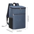thumbnail image 3 of Thermal Lunch Backpack with Bottle Holders – 3-Layer Insulated Picnic Bag for Day Trip Park Beach, Lightweight Oxford Cloth, Shock-Absorbing Cushion, Easy to Carry, 3 of 7
