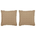 thumbnail image 5 of VHC Brands Euro Sham Ruffled Set of 2, Cotton Bedroom Euro Sham Covers, Flat Weave, Bedding Accessory, Bedroom Decor, No Insert, for Bed Couch Sofa, Pip Vinestar Collection, Square 26x26, Natural, 5 of 5
