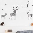 thumbnail image 2 of Siluetas de ciervos, calcomanías de pared, calcomanías de pared de bosque, decoración de bosque, animales del bosque, decoración de arte para el hogar, calcomanías de pared para dormitorio, sala de, 2 of 6