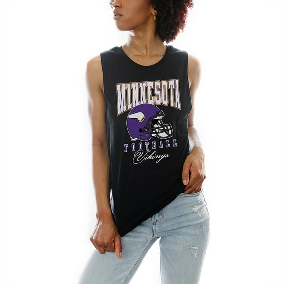 Women's Gameday Couture Black Minnesota Vikings Preseason Opener Racerback Tank Top