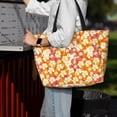 thumbnail image 4 of Wukai Orchids Flowers Print Zipper Bag,large Beach Tote Bag,Waterproof Sandproof Bag,Grocery and Picnic Tote Travel Bag, 4 of 5